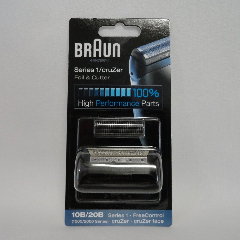 BRAUN, Series 1 / cruZer, foil & cutter, 10B/20B, FreeControl, new